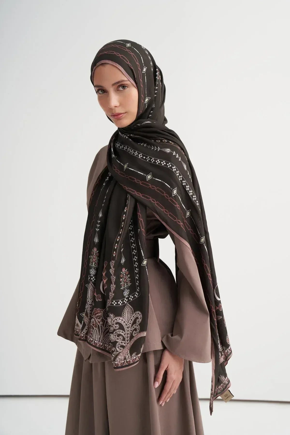 saphira-incira-viscose-bitter-brown-5069 - Carell Hijab