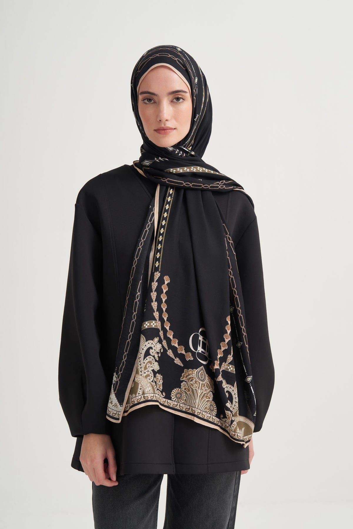 Saphira Incira Viscose Scarf Mink