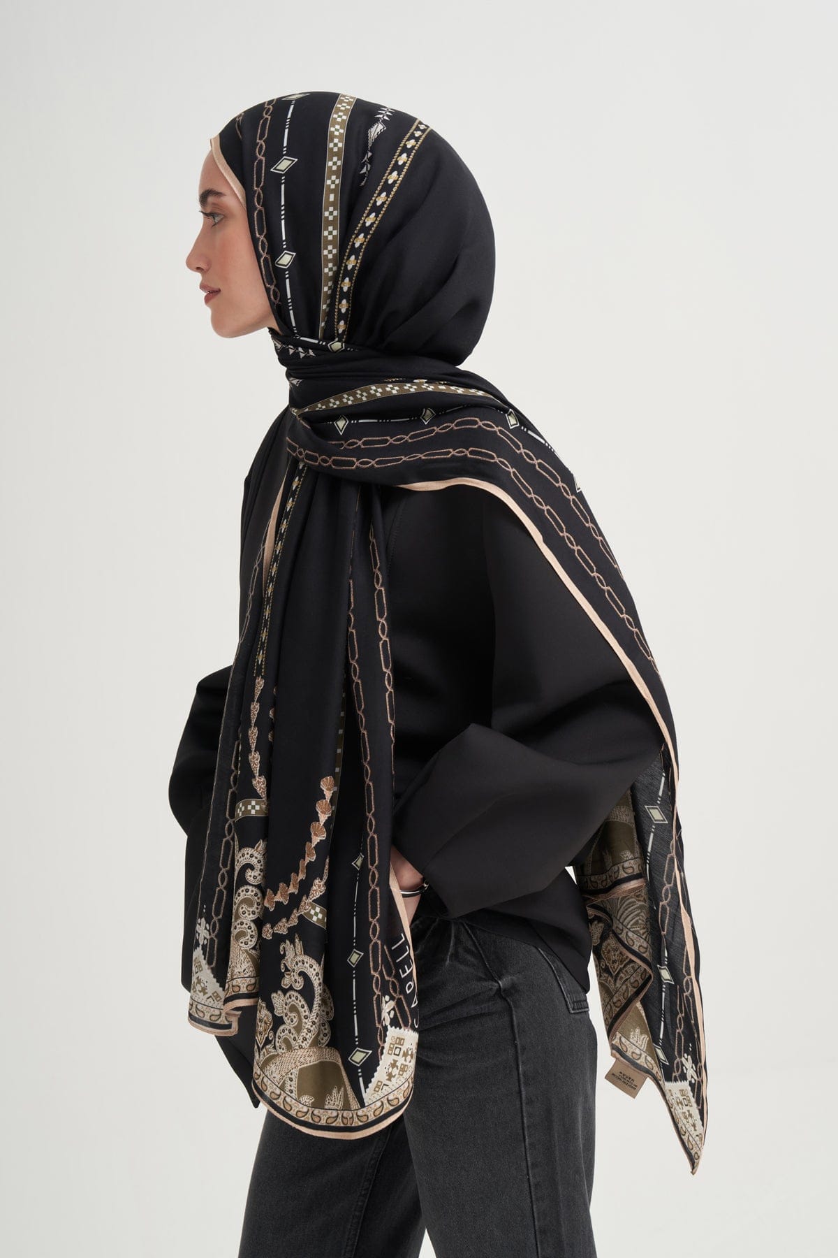 Saphira Incira Viscose Scarf Mink