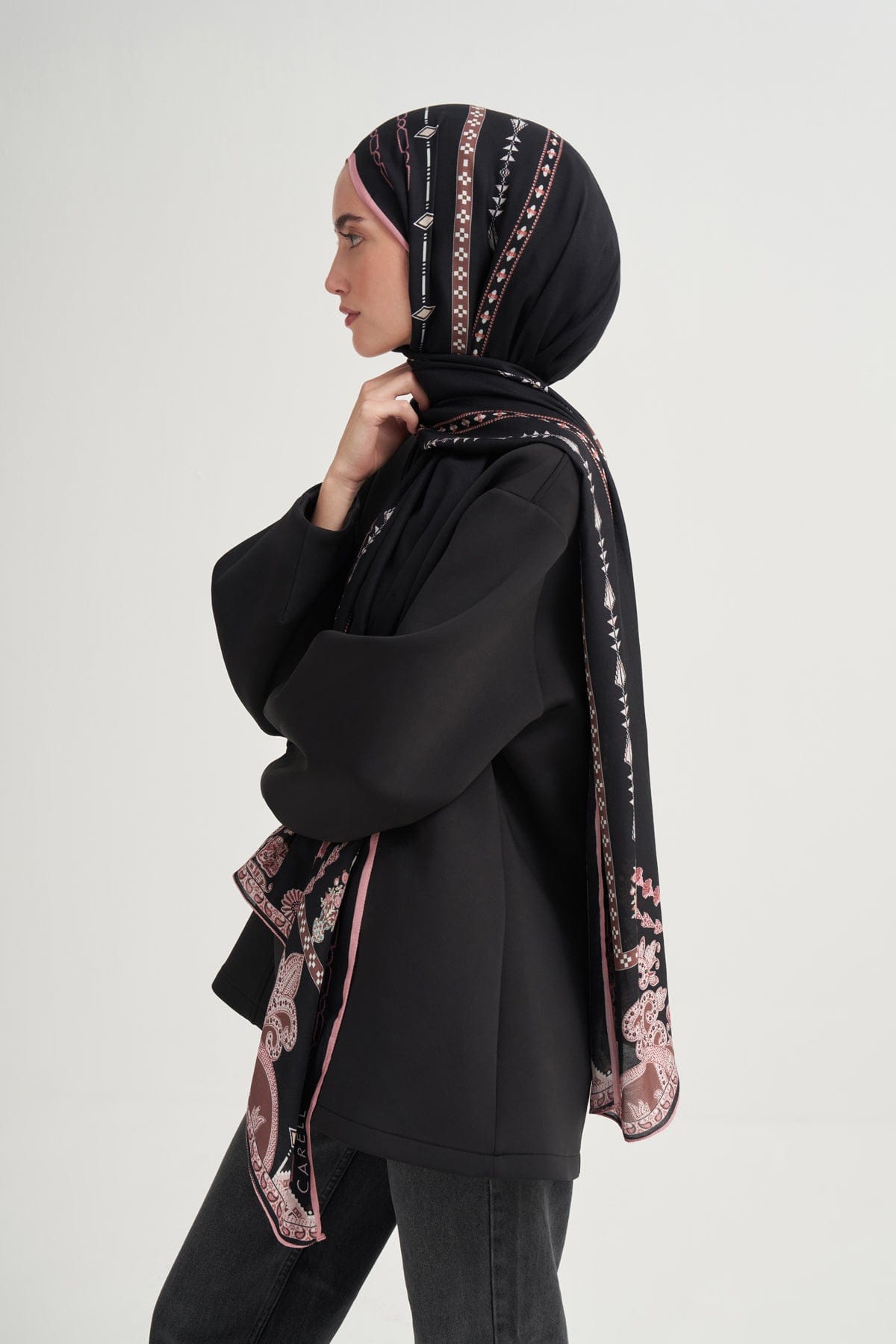 Saphira Incira Viscose Scarf Soft Pink