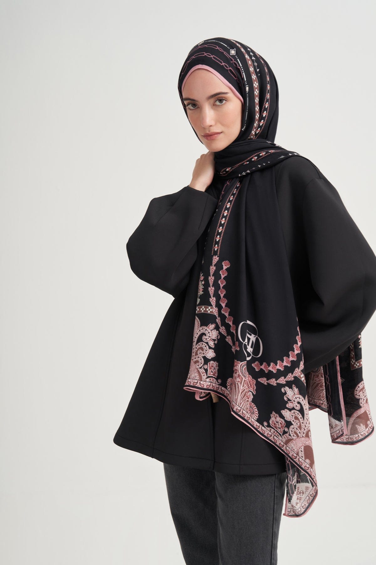 Saphira Incira Viscose Scarf Soft Pink