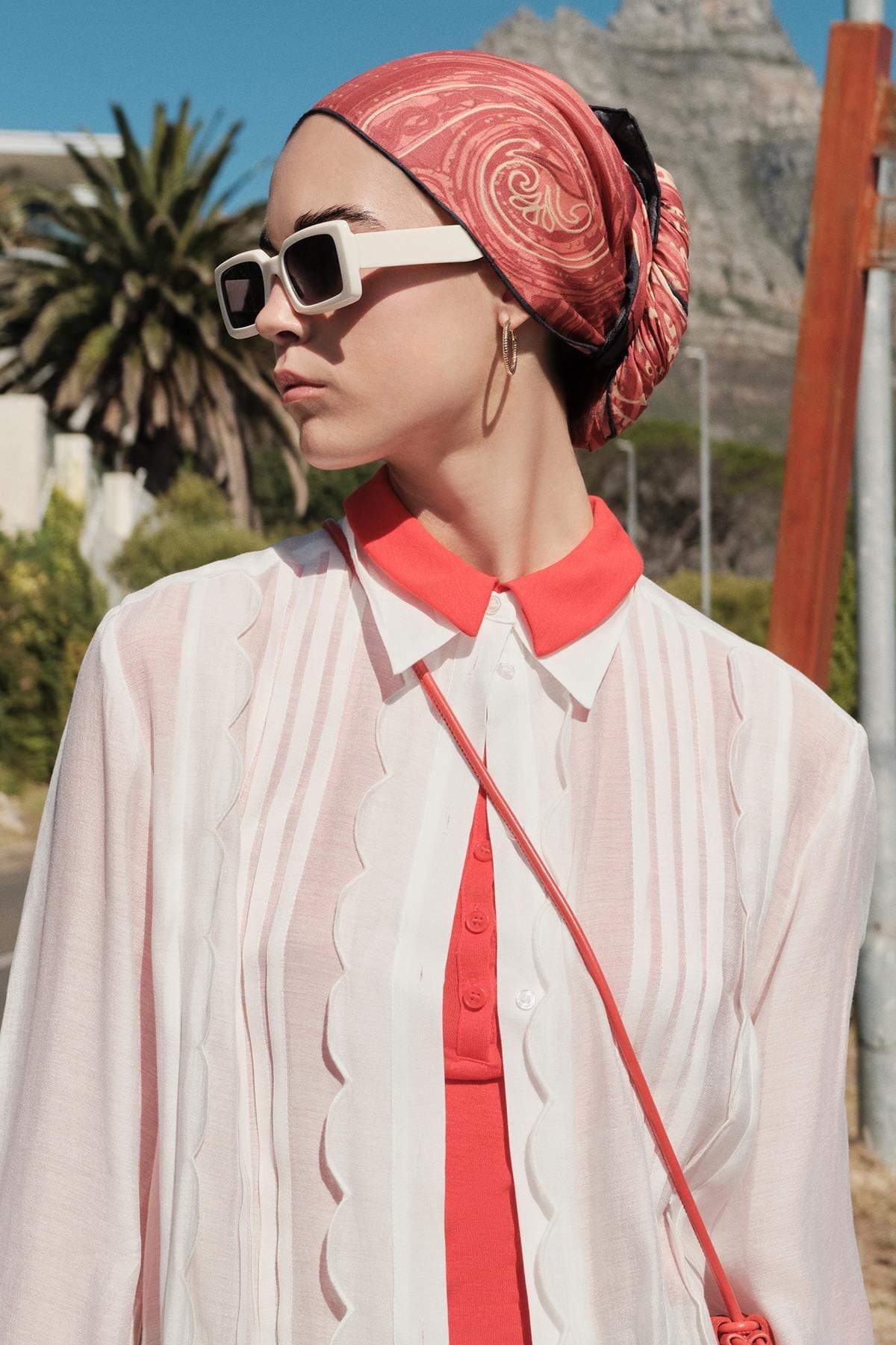 Scarlet Burgundy Comfy Silk Scarf