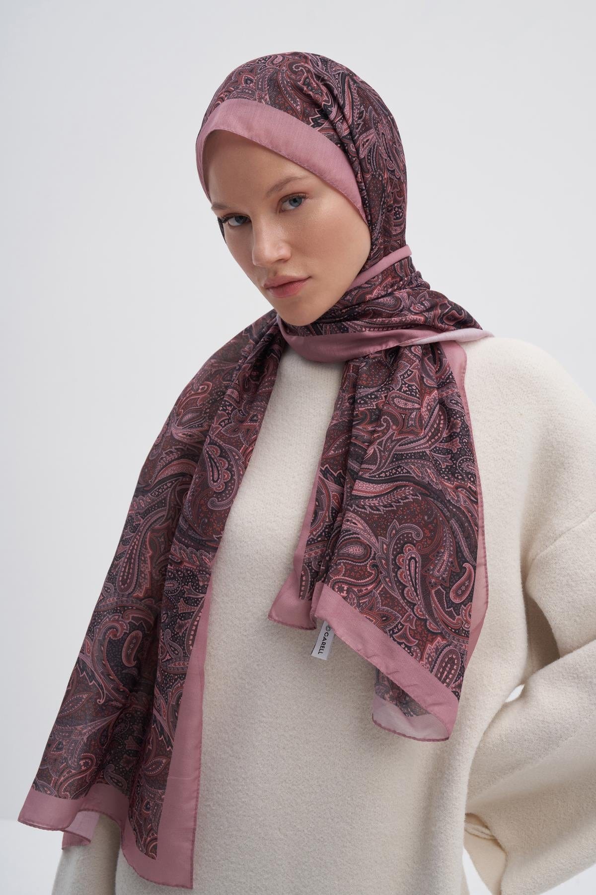 Shades Nilla Cotton Scarf Dried Rose