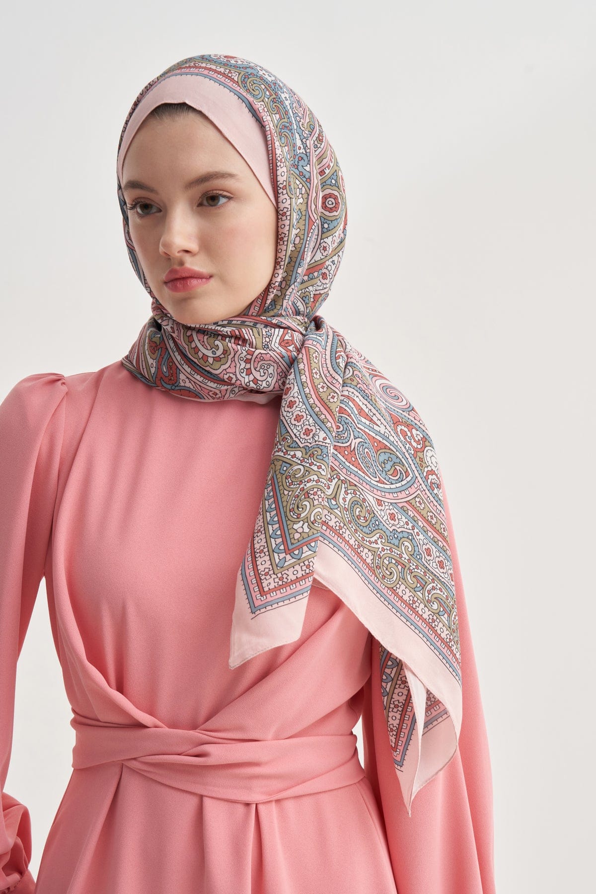 Sienna Nilla Cotton Scarf Powder Pink