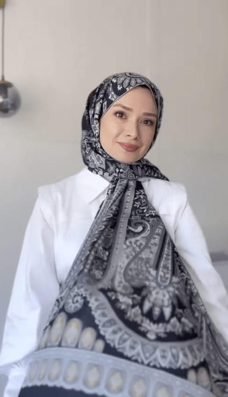 Suheda's Choice Bohemian Comfy Silk Scarf Black