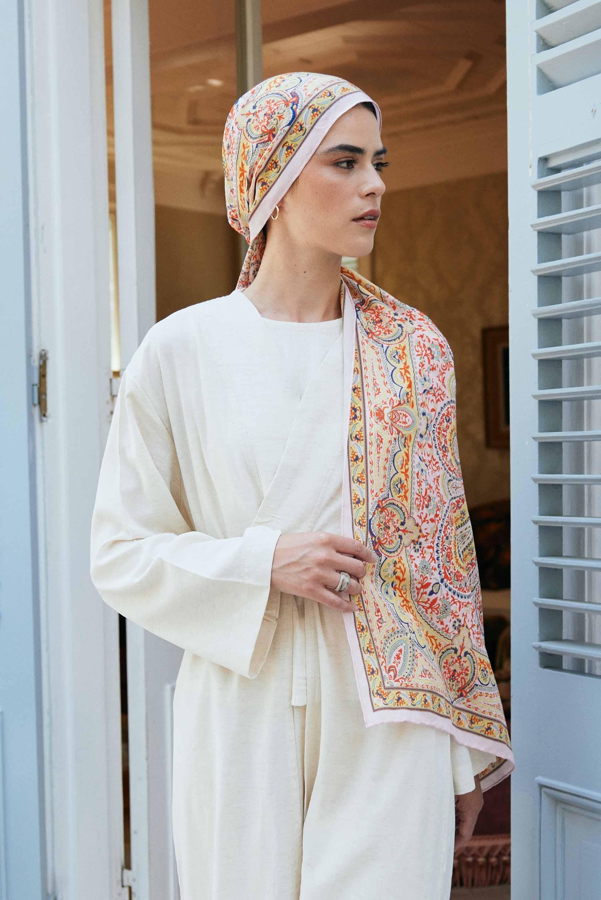 Sunset Comfy Silk Scarf
