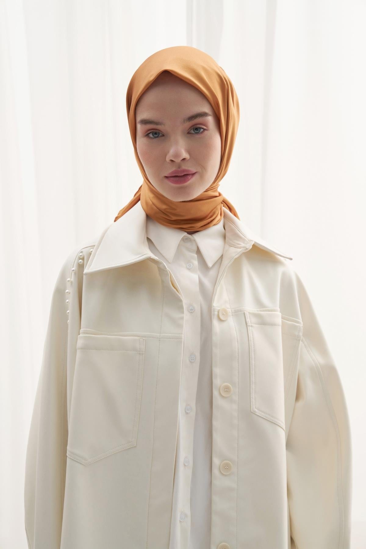 Twill Square Scarf Mustard