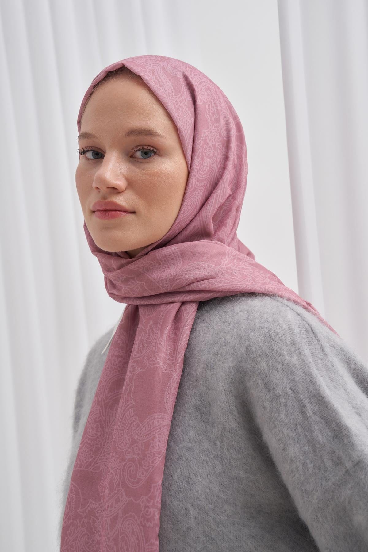 Vei Nilla Cotton Scarf Powder Pink