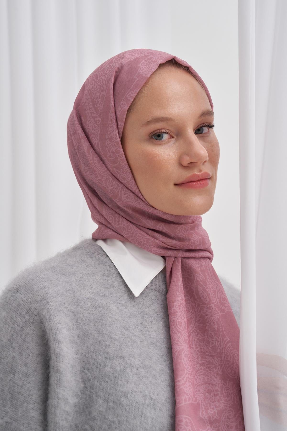 Vei Nilla Cotton Scarf Powder Pink
