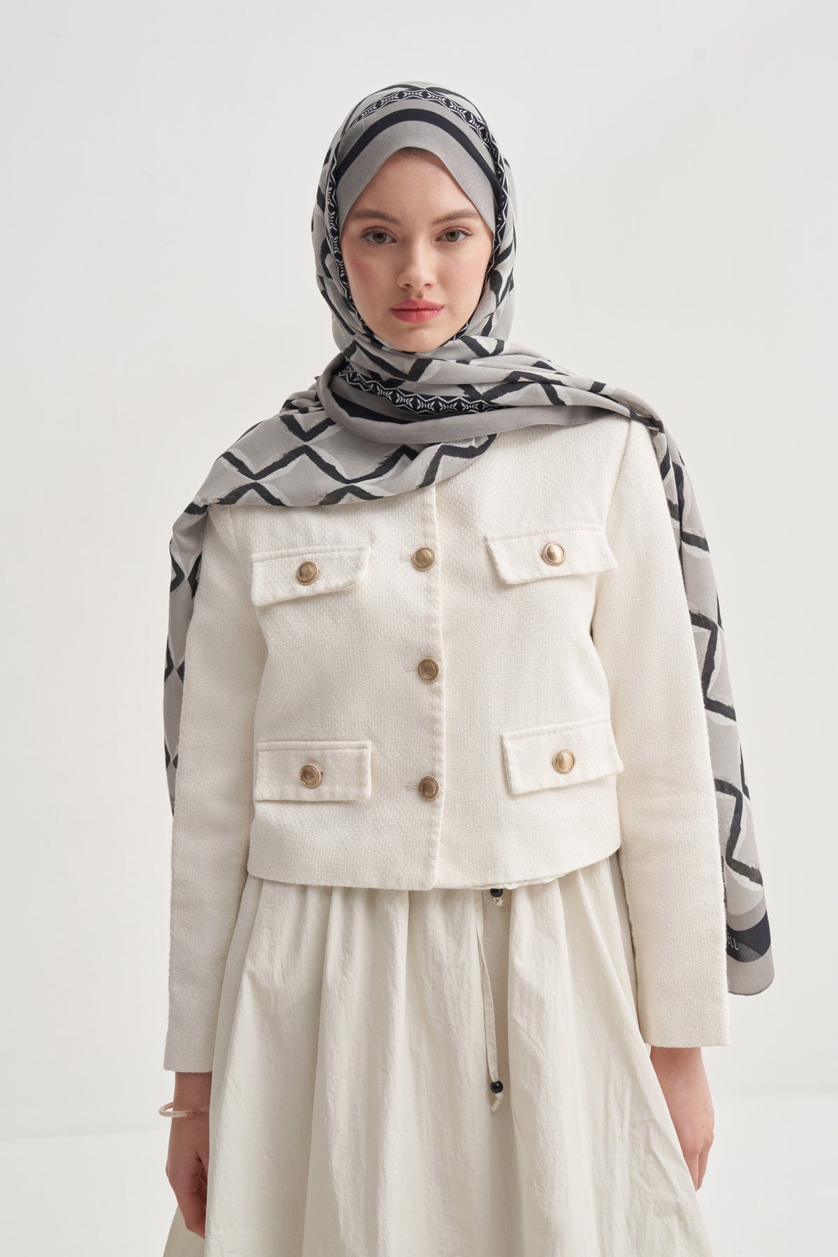 Vela Viscose Scarf Gray