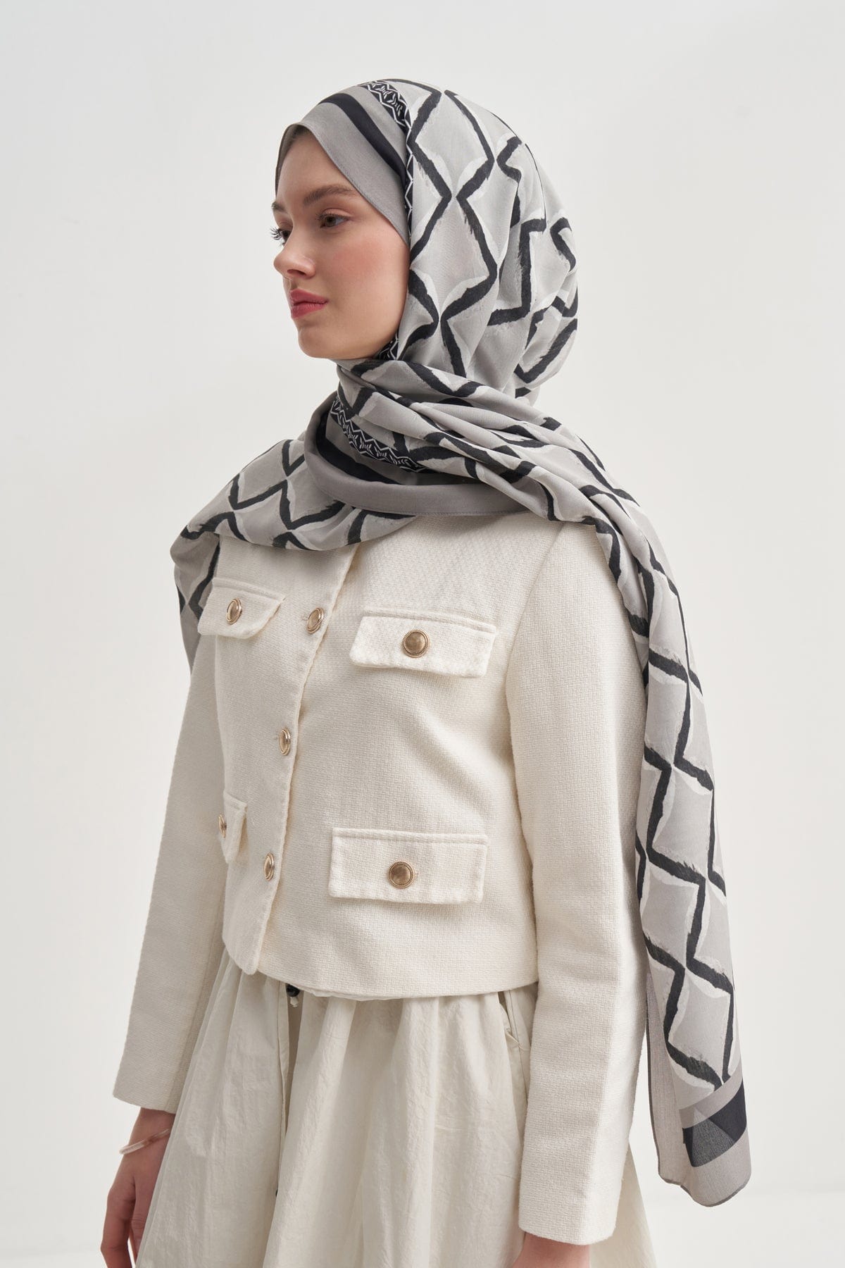 Vela Viscose Scarf Gray