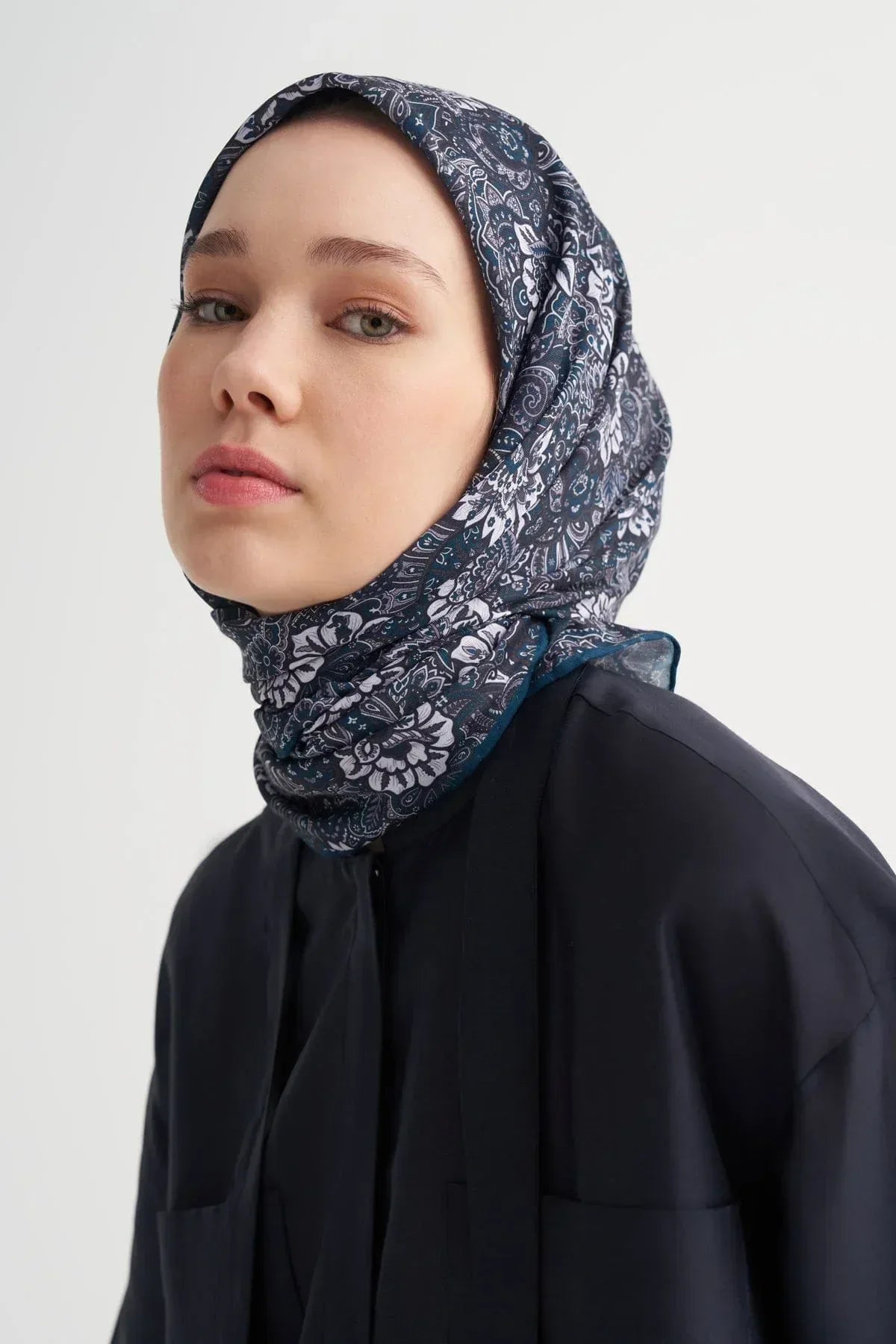 velora-soft-scarf-petrol-blue-4875 - Carell Hijab
