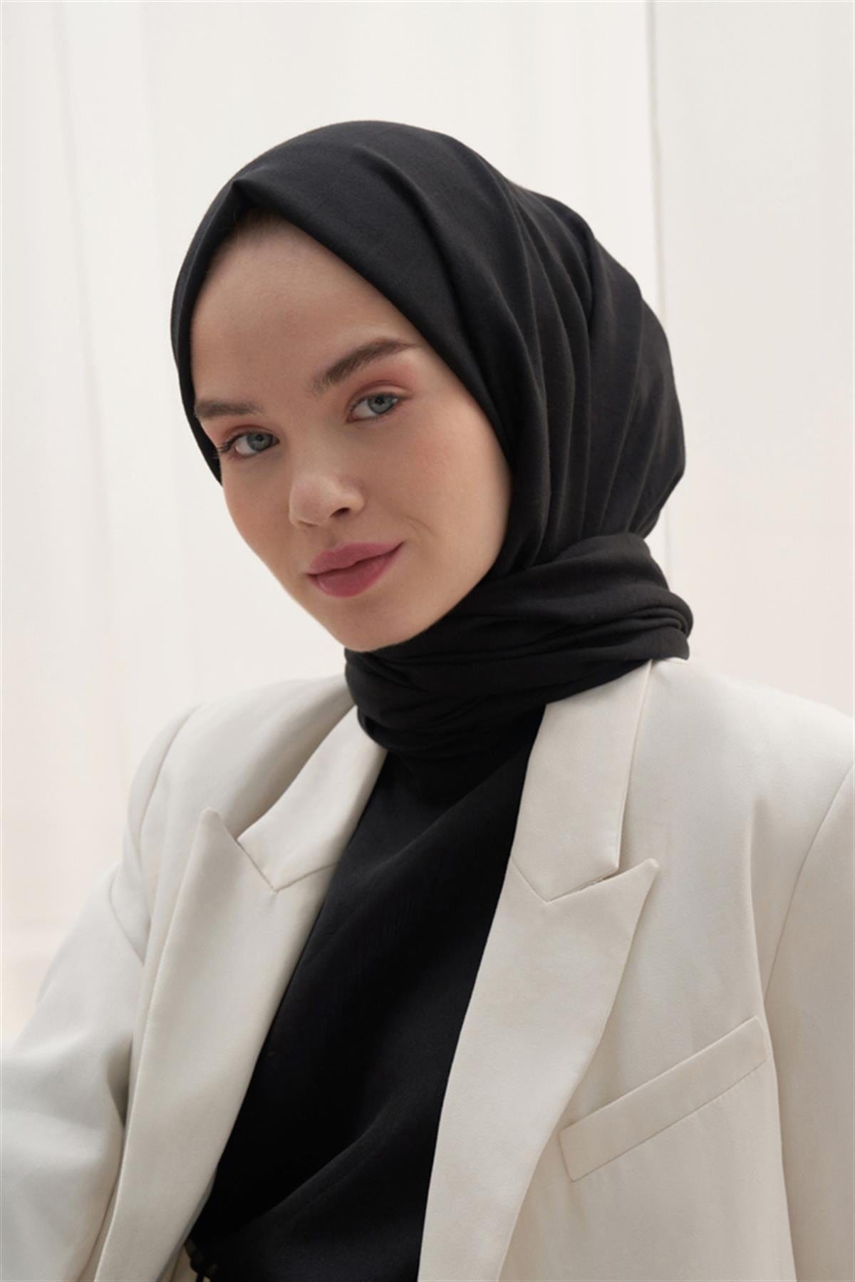 Vence-Double Sided Mio Pattern Scarf Black