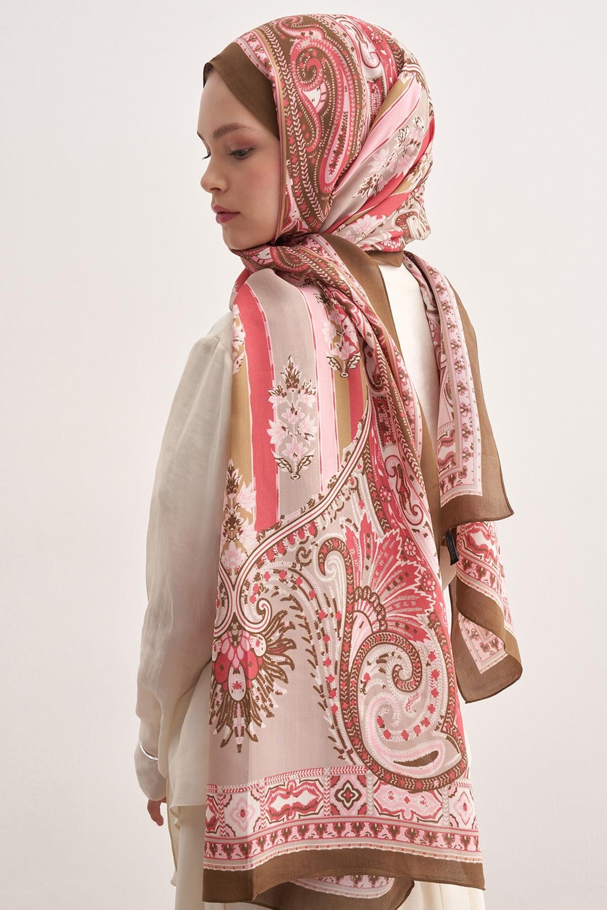 Vine Vela Viscose Scarf Hazel