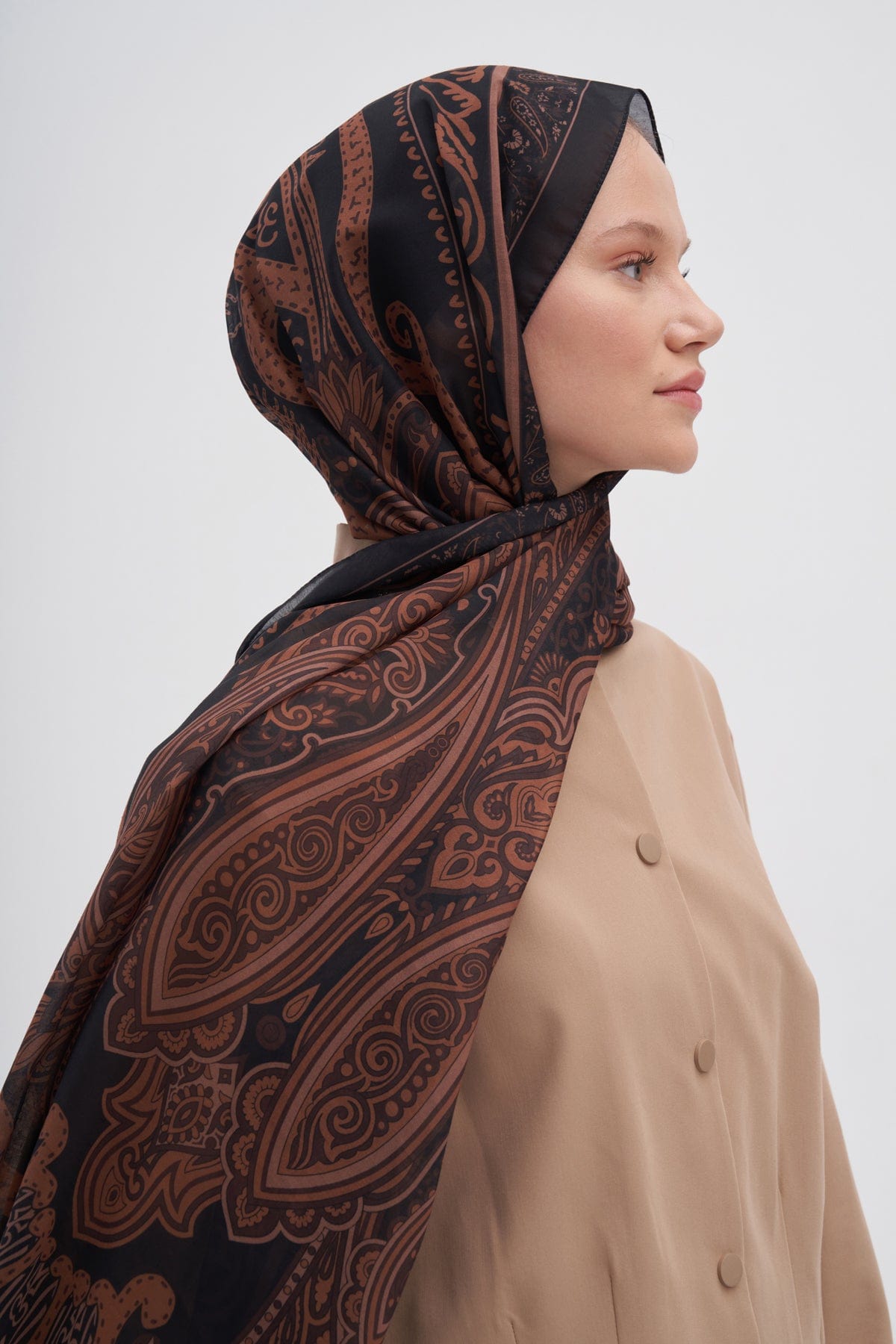 Vintage Nilla Cotton Scarf Copper