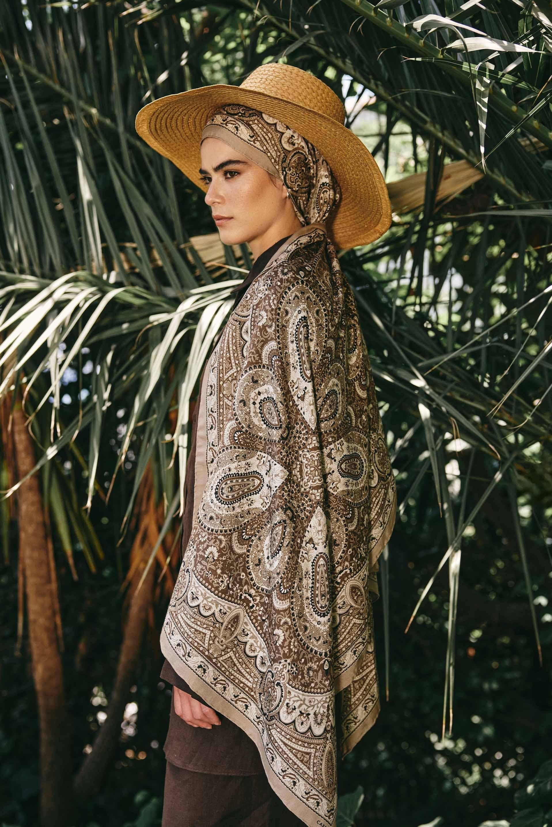 Whisper Comfy Silk Scarf Camel