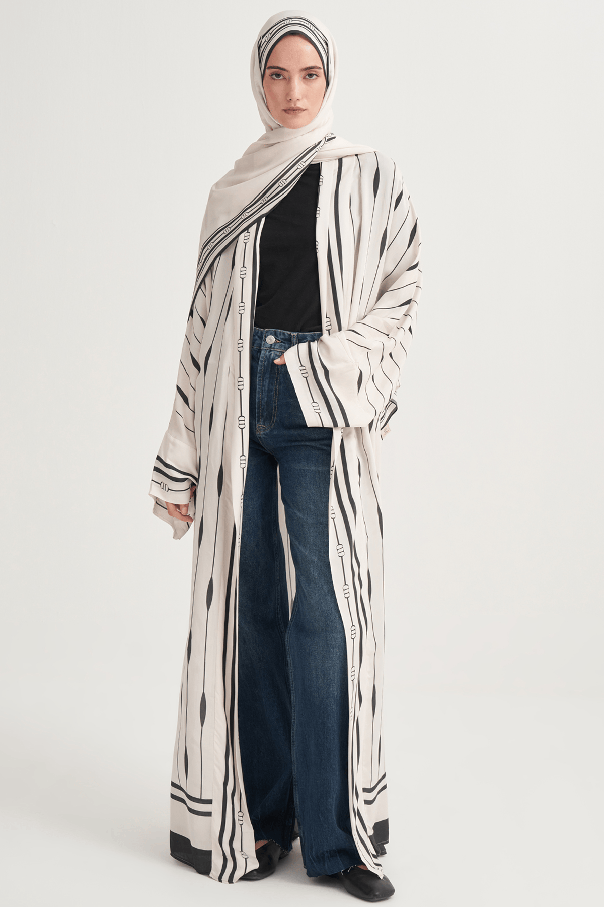 Zyra Viscose Abaya Cream